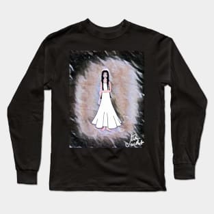 Woman in White Long Sleeve T-Shirt